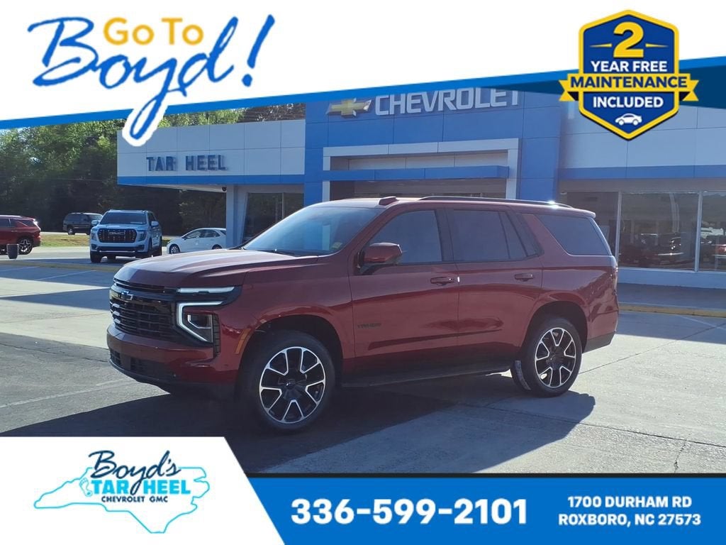 2026 Chevrolet Tahoe RST in Radiant Red Tintcoat — front three-quarter view