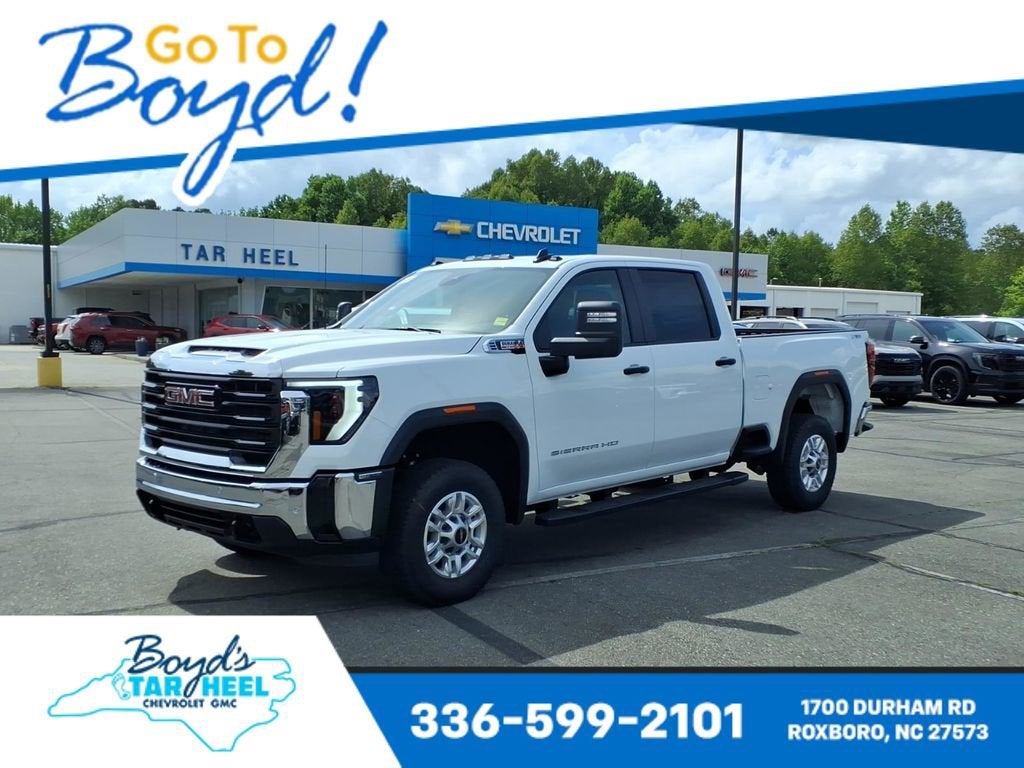 2026 GMC Sierra 2500 HD Pro in Summit White — front three-quarter view