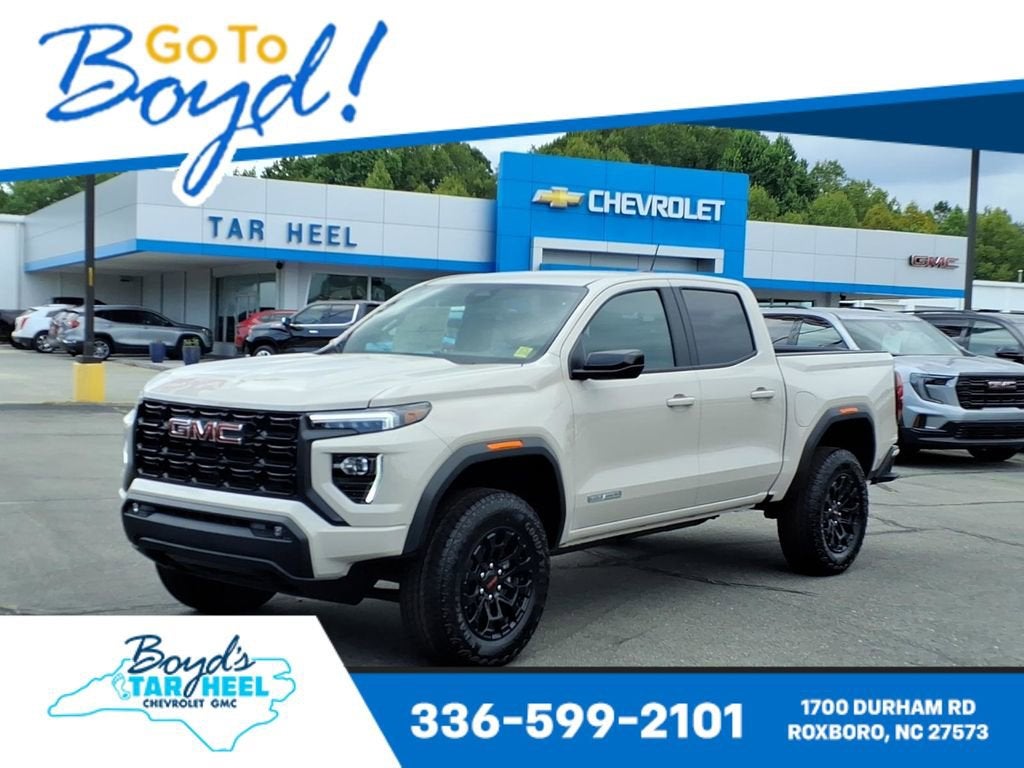 2026 GMC Canyon Elevation in Coastal Dune — front three-quarter view