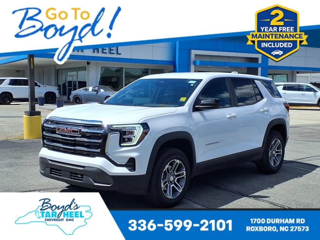 2025 GMC Terrain Elevation in Summit White — front three-quarter view
